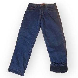 BC Clothing Co. Fleece lined straight leg work winter jeans Size 36